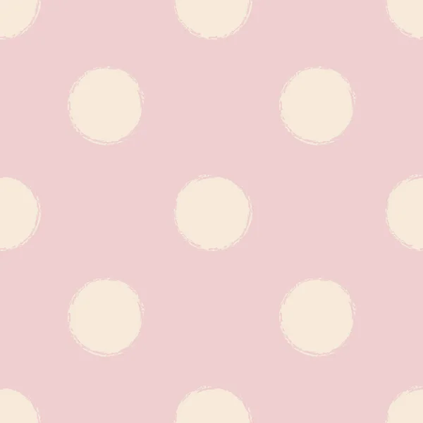 Бесшовный Рисунок Больших Горошек Пастельно Розовом Фоне Искусства Ремесел Тканей — стоковое фото