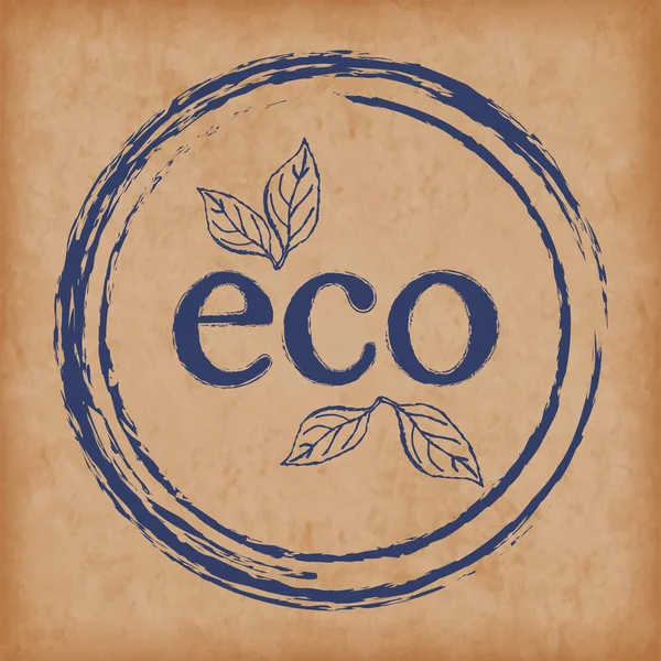 Logotipo produtos eco. Selos / selos para embalagem e concepção de ou — Vetor de Stock