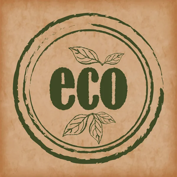 Logotipo produtos eco. Selos / selos para embalagem e concepção de ou — Vetor de Stock