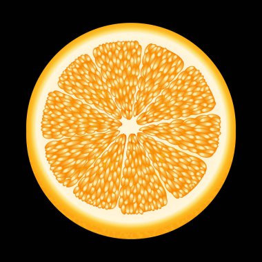 Broşür, mizanpaj tasarımını, afiş, kapak, el ilanı için meyve. Turuncu. 