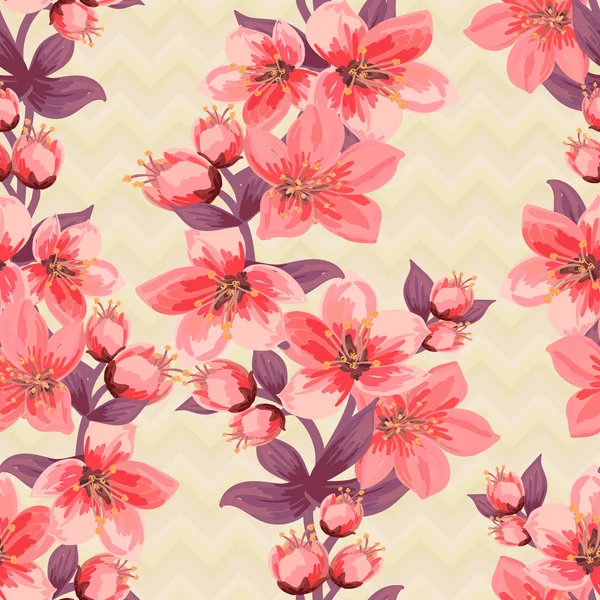 Abstract Elegance seamless floral pattern n.Beautiful flower vecto — стоковый вектор