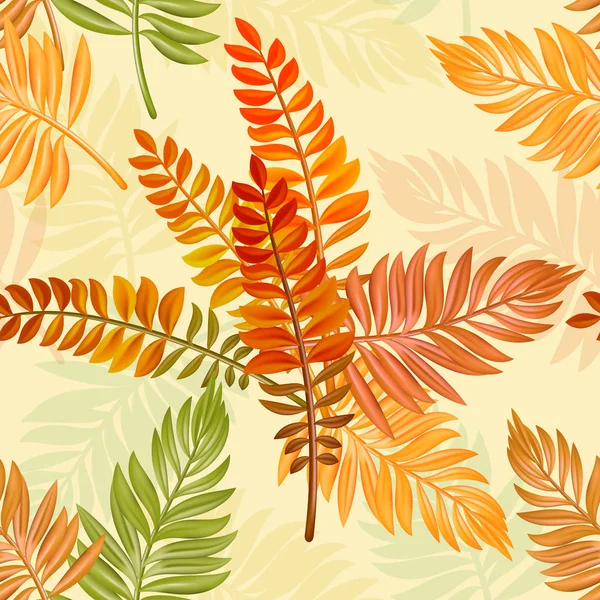 Autumn leaf seamless pattern. Fall leaves texture. Seasonal web