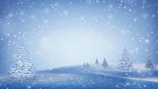 Paisaje de invierno.Árboles de Navidad cubiertos de nieve en las montañas . — Foto de Stock