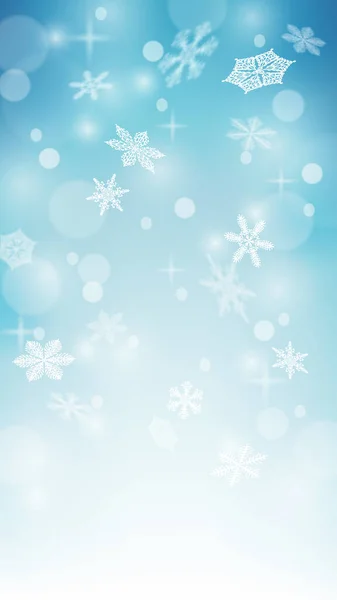 Los Copos Nieve Brillan Luz Fondo Copo Nieve Abstracto Fondo — Vector de stock