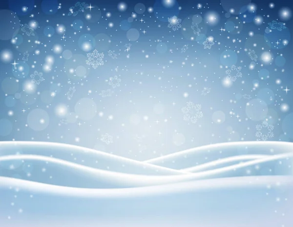 Säsongsbunden Natur Bakgrund Vinter Ljus Bakgrund Fallande Snö Suddig Banner — Stockfoto