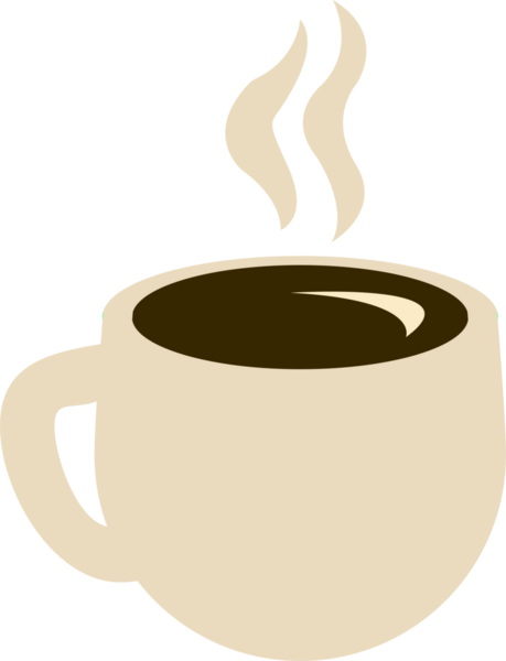 Bir fincan kahve ikonu. Kupa yassı ikonu. Tasarım logosu, ziyaret kartı vs. için ince satır işaretleri. Sıcak içecek. Kupa çizgisi çizimi. Ofiste sade kahve ve enerji var. Şeffaf, png. düz biçim