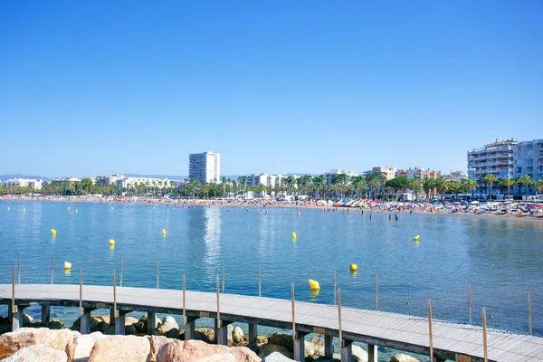 Kustlijn Costa Dorada Salou Spanje Een Panoramisch Uitzicht Kust Van — Stockfoto