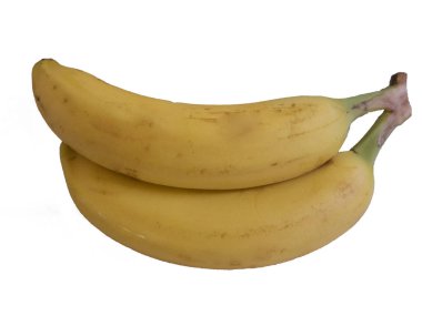 Beyaz arkaplanda izole muzlar