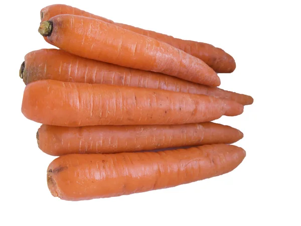 Изолированная морковь на белом фоне — стоковое фото