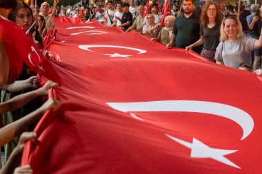 Türkiye, İstanbul 2025 Ağustos; Gaziosmanpaa Belediyesi 'nin 30 Ağustos Zafer Günü için düzenlediği etkinlikten görüntüler.