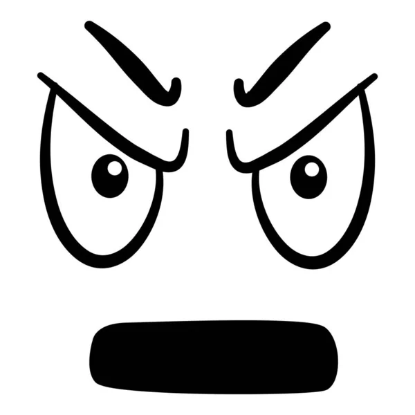 Cara de dibujos animados. Ojos y boca expresivos, sonriendo, llorando y sorprendiendo expresiones faciales de personajes. Emociones cómicas de caricatura o emoticonos garabatos. Icono de ilustración vectorial aislado — Archivo Imágenes Vectoriales