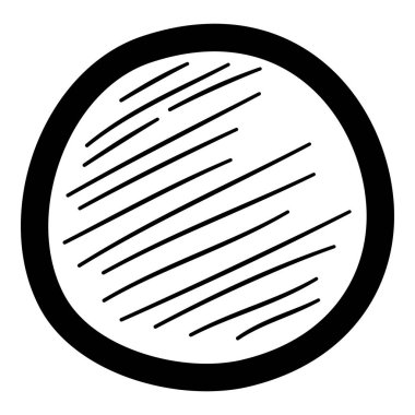 Noel tatili şeker topu ikonu, el çizimi ve özet tarzı