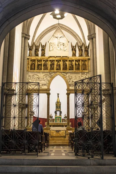 Sao Paulo Brazylia Maj 2012 Widok Wnętrza Komputera Metropolitan Cathedral — Zdjęcie stockowe