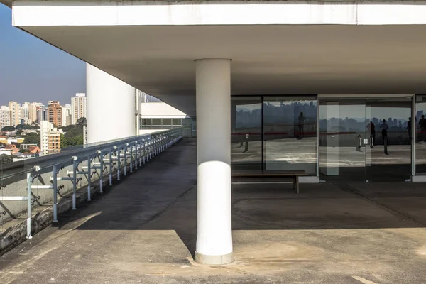 San Paolo Brasile Giugno 2016 Turisti Terrazza Panoramica Del Mac — Foto Stock