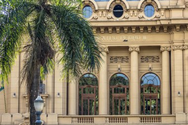 Ribeirao Preto, Sao Paulo, Brezilya, 03,2013 Mart. Theatro Pedro II. Brezilya Opera Binası. Mimari Ribeirao Preto City