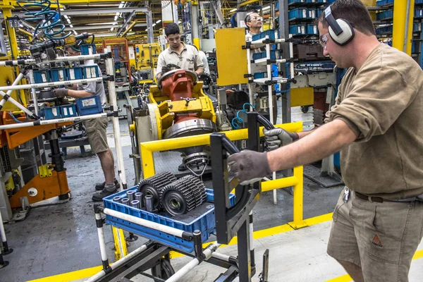 Canoas Rio Grande Sul Octobre 2013 Usine Production Tracteurs Massey — Photo