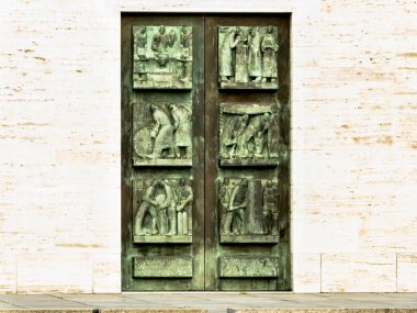 Sao Paulo, Brezilya, 26 Haziran 2018. Ibirapuera Parkı, Sao Paulo Brezilya dikilitaş kapıdan detayını. Bu anıt 1932 Meşrutiyet devrimi bir sembolüdür