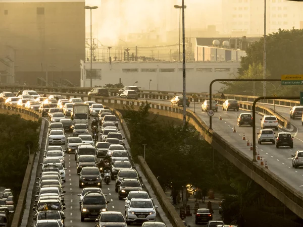 Traffic Jam in 23 De Maio Avenue, in Rainy Day Editorial Stock Photo -  Image of february, paulo: 131418808