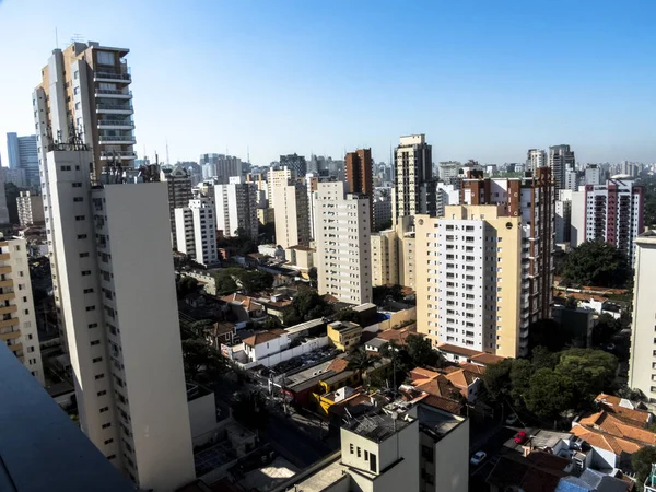 Sao Paulo Brasil Junio 2018 Skyline Del Barrio Nocturno Pinheiros —  Fotos de Stock