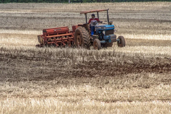 Parana Brazílie Října 2009 Období Výsadby Soy Farmě Státě Parana — Stock fotografie