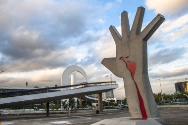 Sao Paulo, Brezilya, 03 Mayıs 2011. Latin Amerika Anıtı bir kültür merkezi, siyasi ve eğlence, Mart ayında açıldı 18, 1989 Sao Paulo , Brezilya