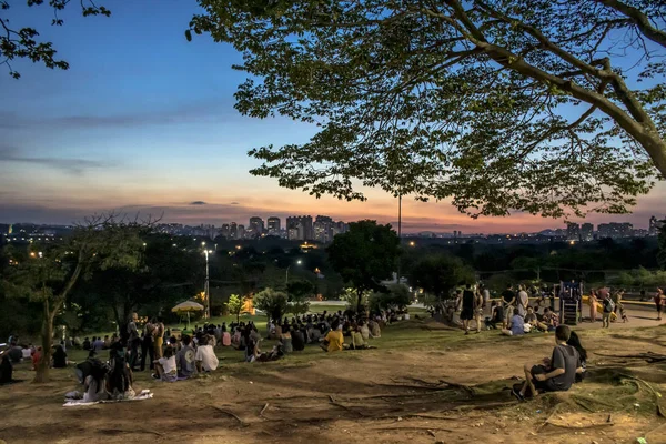 Sao Paulo Brésil Janvier 2019 Les Gens Attendent Heure Coucher — Photo