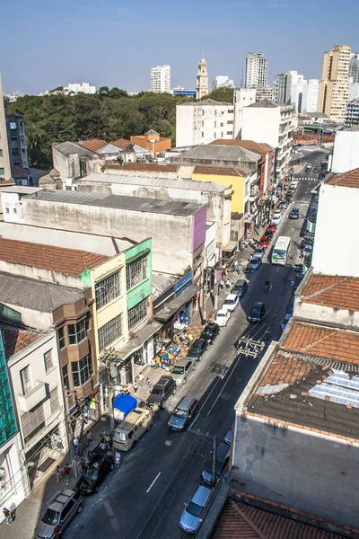 Σάο Πάολο Βραζιλία Σεπτεμβρίου 2010 Εναέρια Θέα Της Rua Jose — Φωτογραφία Αρχείου