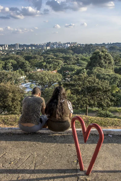 Sao Paulo Brazil January 2019 People Wait Sunset Time Sunset — Stock Photo, Image