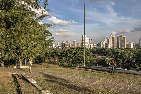 San Paolo Brasile Gennaio 2019 Gente Aspetta Tramonto Sunset Square — Foto Stock