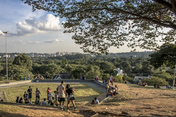 Сан Паулу Бразилия Январь 2019 Года Люди Ждут Захода Солнца — стоковое фото