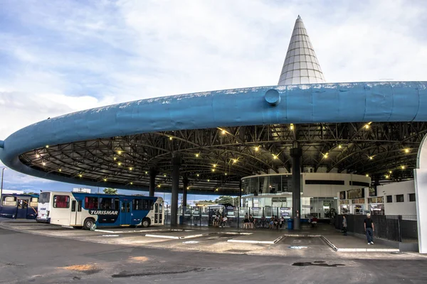 马里利亚 巴西圣保罗 2019年3月17日 马利亚巴士总站的外墙 位于圣保罗州中西部地区 — 图库照片