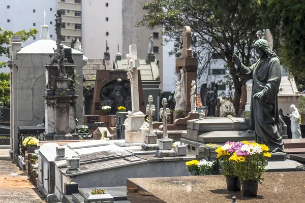 Sao Paulo Brasil Listopad 2011 Sochy Hrobce Hřbitově Utěšacao Centrálním — Stock fotografie