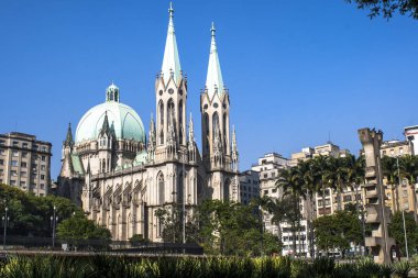 Yani Paulo, Brezilya, 08 Kasım 2011. Sao Paulo, Brezilya'daki Se Metropolitan Katedrali'nin görünümü. 