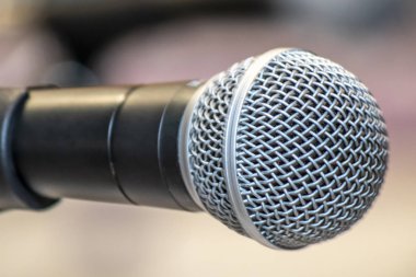 Brezilya'da seçici odak ile mikrofon kapatma