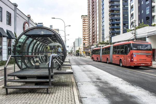 Curitiba Parana Декабря 2017 Года Вид Движение Пассажиров Станции Метро — стоковое фото