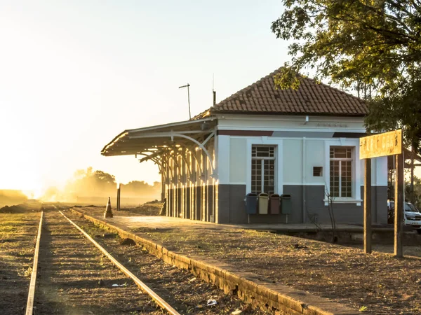 Vera Cruz Sao Paulo Brasil Junio 2019 Fachada Antigua Estación — Foto de Stock