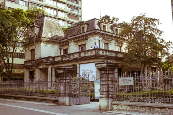 Sao Paulo Brasilien Dezember 2016 Fassade Der Casa Das Rosas — Stockfoto