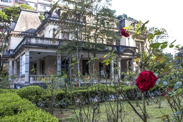 Sao Paulo Brésil Décembre 2016 Façade Casa Das Rosas Maison — Photo