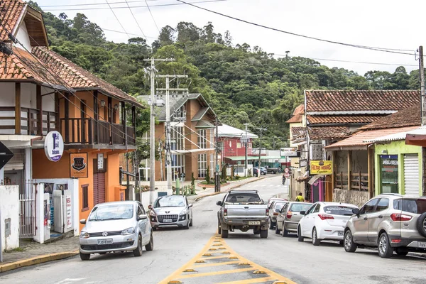 Santo Antonio Pinhal Brasil Dezembro 2016 Rua Comercial Centro Santo — Fotografia de Stock