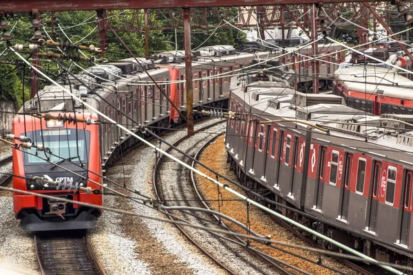 Sao Paulo Brazil November 2016 Cptm Paulista Metropolitan Train Company — Stock Photo, Image