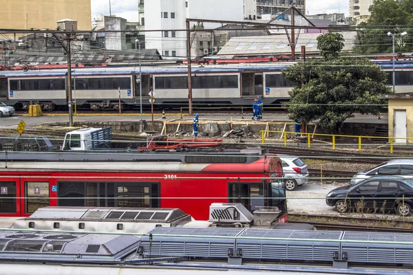 Sao Paulo Brasilien November 2016 Cptm Paulista Metropolitan Train Company — Stockfoto