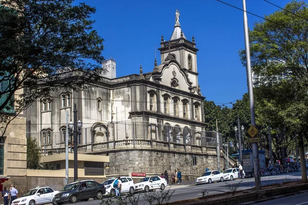 Sao Paulo Brazil August 2013 Фасад Церкви Третьего Ордена Кармо — стоковое фото