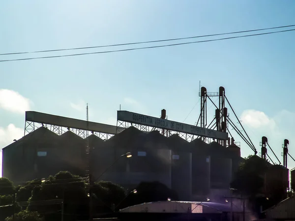 Luiz Eduardo Magalhaes Bahia Brasilien Juni 2004 Jordbruks Silo Byggnad — Stockfoto