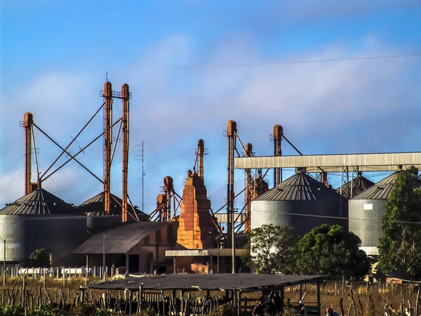 Luiz Eduardo Magalhaes Bahia Brazylia Czerwca 2004 Silos Rolniczy Budynek — Zdjęcie stockowe