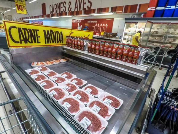 San Paulo Brasil 2018 Consumidores Bancada Com Fashiones Freezer Para — стоковое фото