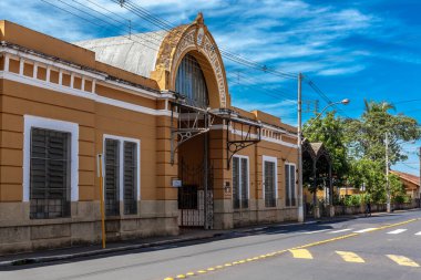 Bebedouro, Sao Pau.o, Brezilya, Nisan 09, 2015. Bebedouro belediyesinin eski tren istasyonundaki 
