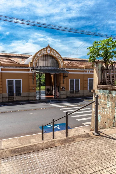 Bebedouro Sao Pau Brazil April 2015 철도역에 Osvaldo Schiavon 철도역의 — 스톡 사진