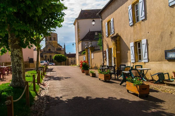 Semur en brionnais, saone et loire, Francja — Zdjęcie stockowe