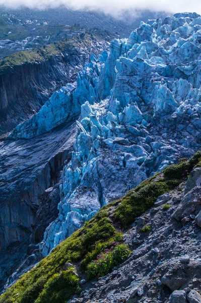 Gletsjer van argentiere, chamonix, haute savoie, Frankrijk — Stockfoto