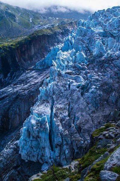 Льодовик Артюре, Чамонікс, гострий соус, Франція — стокове фото